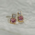 Fortune Super Flash Cube Sugar Niche Earrings
